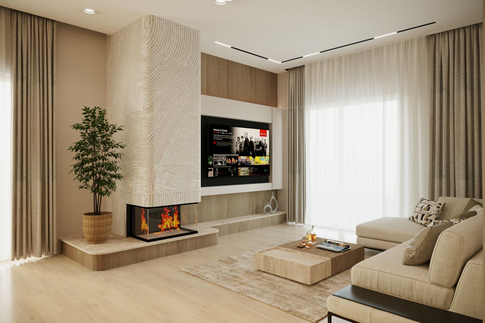 House 150 interior rendering